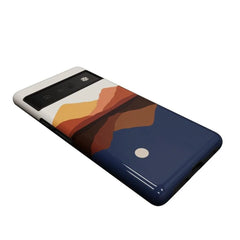 Opposites Attract | Day & Night Colorblock Mountains Google Pixel Case
